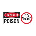 Danger Poison 7" x 17" Sign